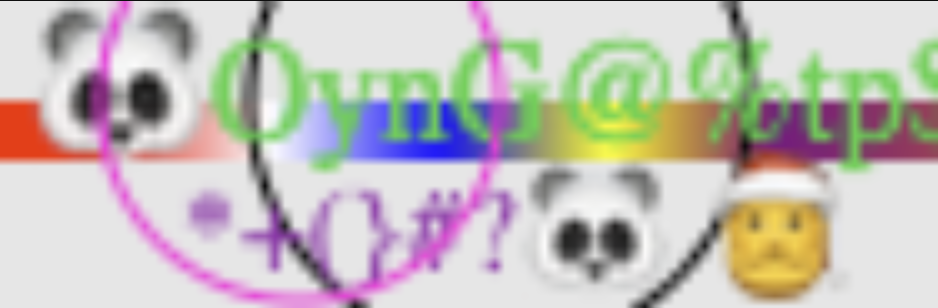 This one is pretty festive! It includes two pandas, Santa Claus, and a rainbow.