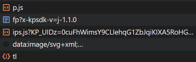 Requests for Kasada's anti-bot scripts